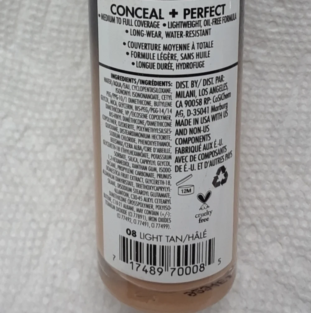 Milani Conceal + Perfect 2-In-1 Foundation